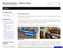 Tablet Screenshot of newtonpens.com